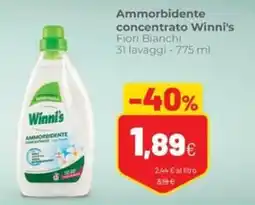 Coop Trentino Ammorbidente concentrato Winni's Fiori Bianchi offerta