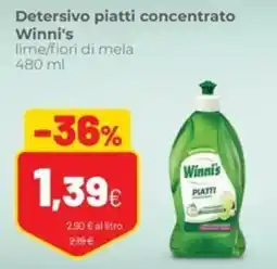 Coop Trentino Detersivo piatti concentrato Winni's offerta