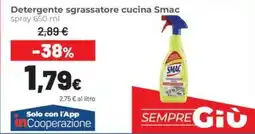 Coop Trentino Detergente sgrassatore cucina Smac offerta