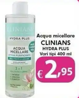 Bernava Acqua micellare Clinians Hydra Plus offerta
