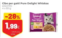 Coop Trentino Cibo per gatti Pure Delight Whiskas offerta