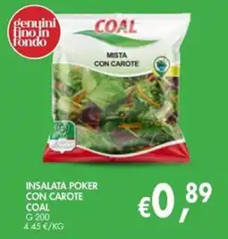 èccoMI Insalata poker con carote Coal offerta
