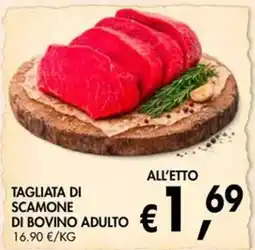 èccoMI Tagliata di scamone di bovino adulto offerta
