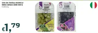 Nardino Uva da tavola bianca/nera senza semi