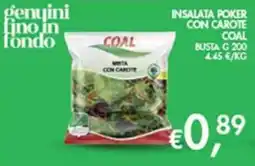 Maxi Coal Insalata poker con carote Coal offerta