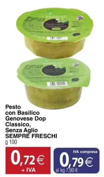 Pesto con Basilico Genovese Dop Classico, Senza Aglio