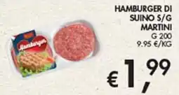 Maxi Coal Hamburger di suino s/g Martini offerta