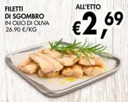 èccoMI Filetti di sgombro in olio di oliva offerta