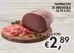Maxi Coal Carpaccio di bresaola offerta