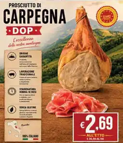Maxi Coal Prosciutto di Carpegna DOP offerta