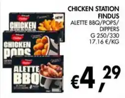 èccoMI Chicken Station Findus Alette BBQ/Pops/Dippers offerta