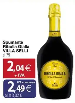 Docks Cash&Carry Spumante Ribolla Gialla Villa Selli offerta