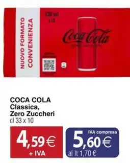 Docks Cash&Carry Coca Cola Classica, Zero Zuccheri offerta