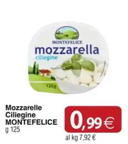 Docks Cash&Carry Mozzarella Ciliegine Montefelice offerta