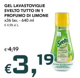 Migross Supermercati e Market Svelto gel lavastoviglie offerta