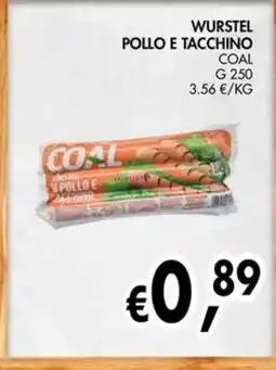 èccoMI Wurstel pollo e tacchino coal offerta