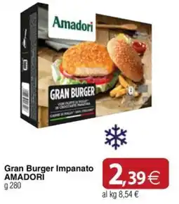Docks Cash&Carry Gran Burger Impanato Amadori offerta