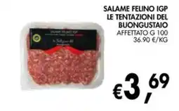 èccoMI Salame Felino IGP Le Tentazioni del Buongustaio offerta