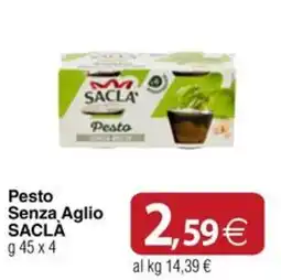 Docks Cash&Carry Pesto Senza Aglio SACLÀ offerta