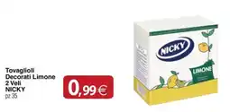 Docks Cash&Carry Tovaglioli Decorati Limone Nicky offerta