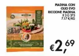 Maxi Coal Piadina con olio evo riccione piadina offerta