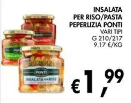 èccoMI Insalata per riso/pasta Peperizia Ponti offerta