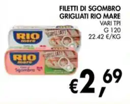 èccoMI Filetti di sgombro grigliati Rio mare offerta