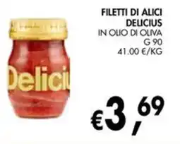 èccoMI Filetti di alici Delicius offerta