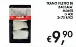 Maxi Coal Tranci filetto di baccala' Monti offerta