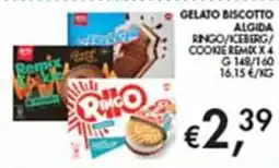 Maxi Coal Gelato biscotto Algida Ringo/Iceberg/Cookie Remix offerta