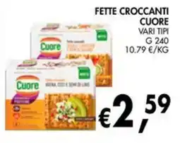 èccoMI Fette croccanti cuore Cuore offerta