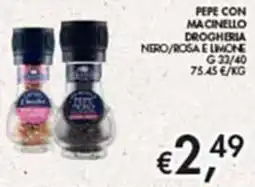 Maxi Coal Pepe con macinello Drogheria offerta
