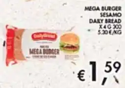 Maxi Coal Mega Burger Sesamo Daily Bread offerta