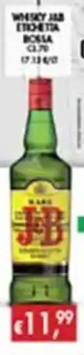 Maxi Coal Whisky J&B Etichetta Rossa offerta