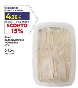 Docks Cash&Carry Filetti di Alici Marine AQUOLINA offerta