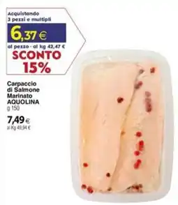 Docks Cash&Carry Carpaccio di Salmone Marinato Aquolina offerta