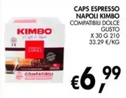 èccoMI Caps espresso Napoli Kimbo offerta