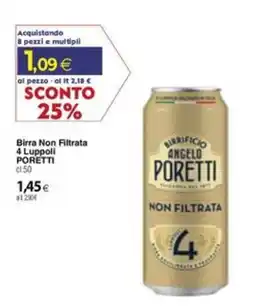 Docks Cash&Carry Birra Non Filtrata 4 Luppoli Poretti offerta
