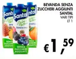 èccoMI Beveranda senza zuccheri aggiunti Santal offerta