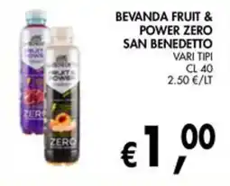 èccoMI Bevanda fruit & power zero San Benedetto offerta