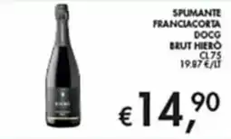 Maxi Coal Spumante Franciacorta DOCG Brut Hierò offerta