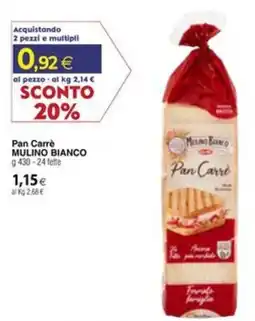 Docks Cash&Carry Pan Carrè Mulino Bianco offerta