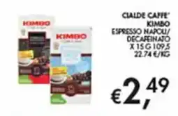 Maxi Coal Cialde caffè Kimbo Espresso Napoli/Decaffeinato offerta
