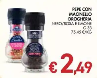 Pepe con macinello drogheria