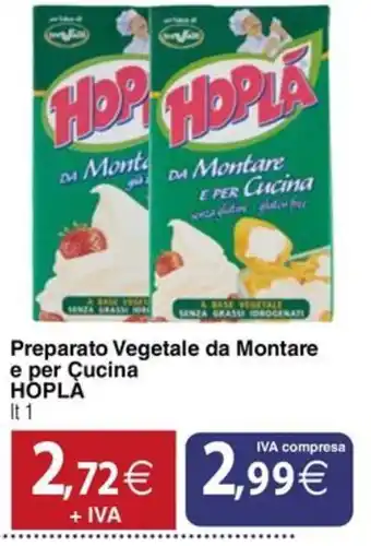 Docks Cash&Carry Preparato Vegetale da Montare e per Cucina Hopla offerta