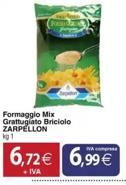 Docks Cash&Carry Formaggio Mix Grattugiato Briciolo Zarpellon offerta