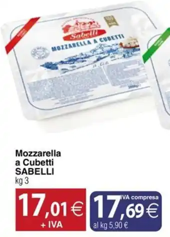Mozzarella a Cubetti Sabelli