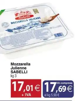 Docks Cash&Carry Mozzarella Julienne Sabelli offerta