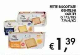 Maxi Coal Fette biscottate Gentilini offerta