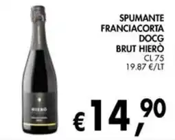 èccoMI Spumante Franciacorta DOCG Brut Hierò offerta